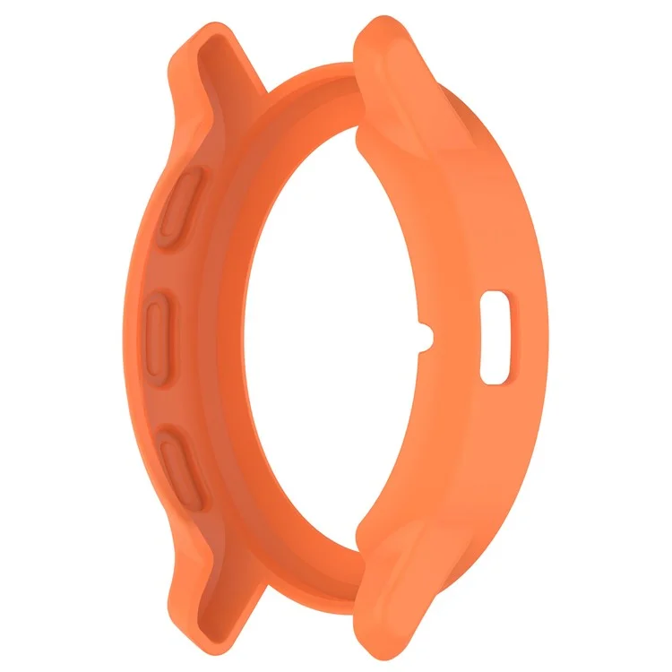 Protective Frame for Garmin Venu 3S Watch Case Cover with Dial Plate TPU Watch Bumper - Orange