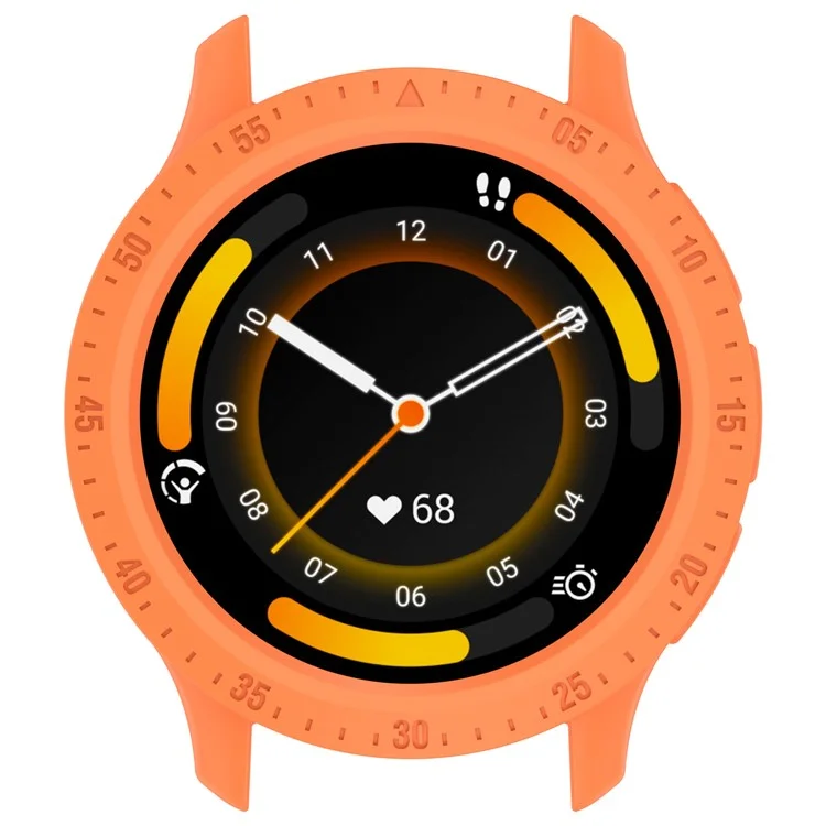 Protective Frame for Garmin Venu 3S Watch Case Cover with Dial Plate TPU Watch Bumper - Orange