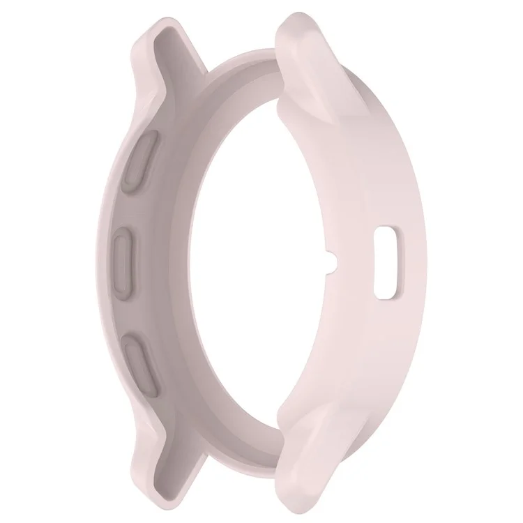Protective Frame for Garmin Venu 3S Watch Case Cover with Dial Plate TPU Watch Bumper - Light Pink