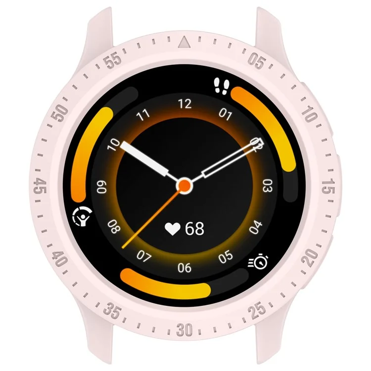 Protective Frame for Garmin Venu 3S Watch Case Cover with Dial Plate TPU Watch Bumper - Light Pink