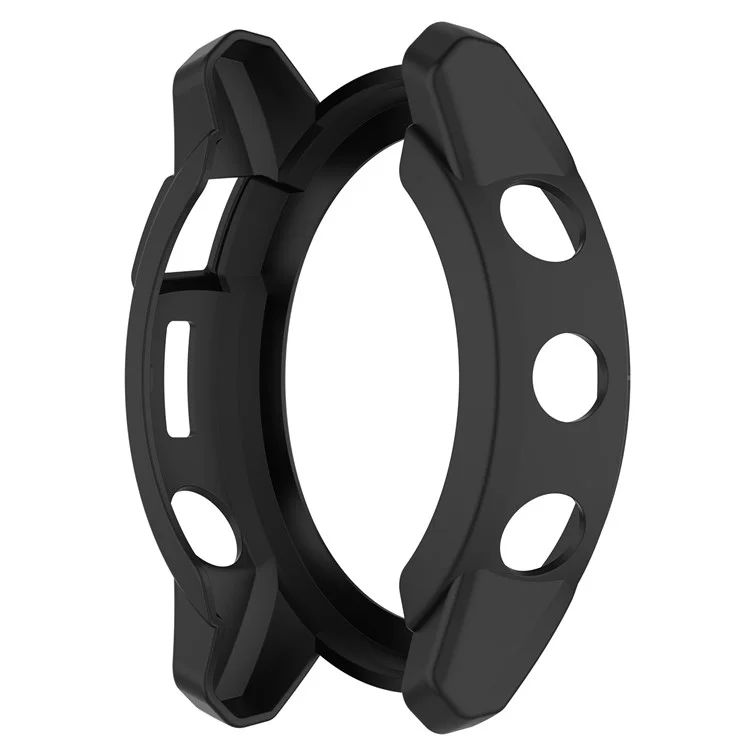 Per Garmin Tactix 7 AMOLED TPU Bumper Case Custodia protettiva Copertura cornice con piastra quadrante - Nero