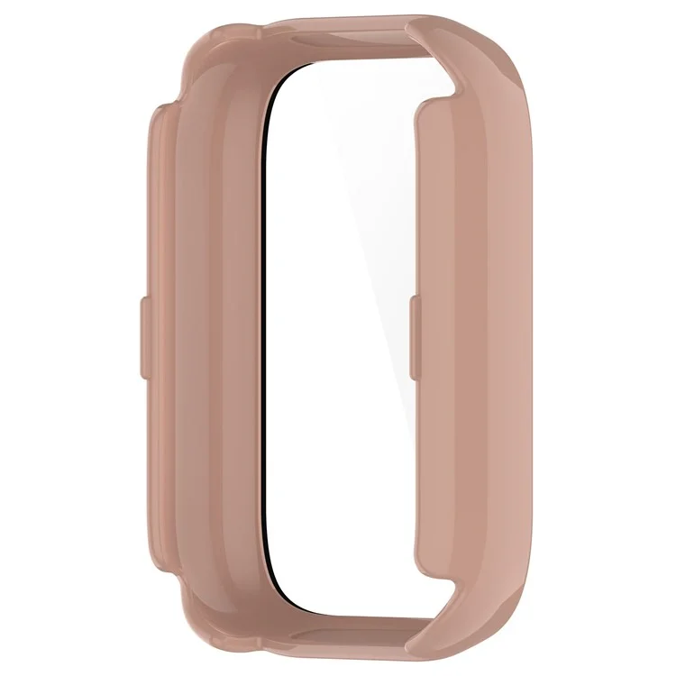 For iTouch Air 3 Protective Frame with Tempered Glass Screen Film Smart Watch Hard PC Bumper Case - Pink