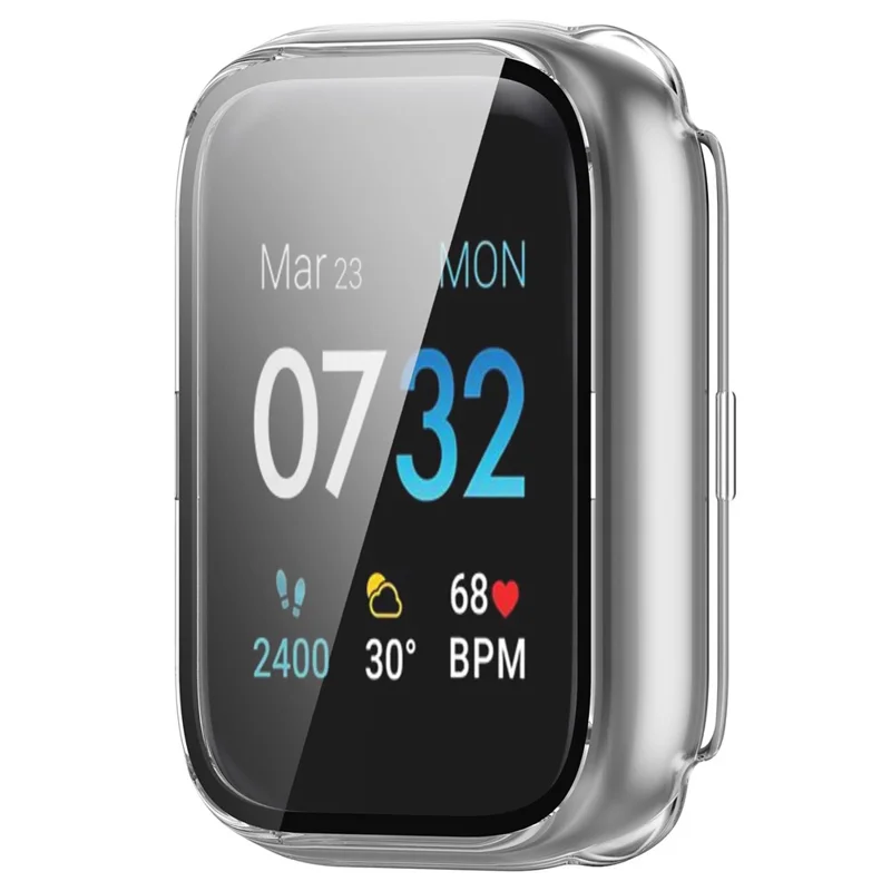 Beskyttelsesramme til iTouch Air 3 med skærmfilm af temperskit og hårde PC-bumper til smartur - Gennemsigtig