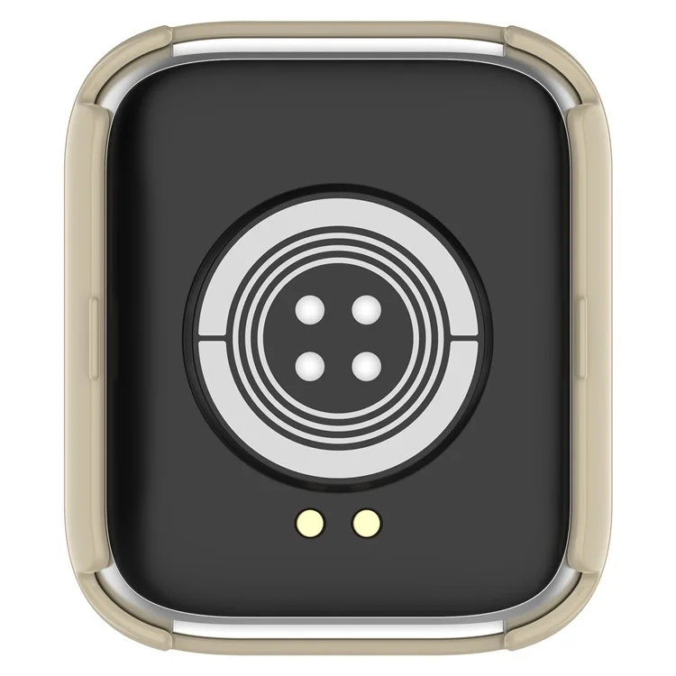 Pour iTouch Air 3 Cadre de protection avec film d'écran en verre trempé Smart Watch Hard PC Bumper Case - Blanc Ivoire