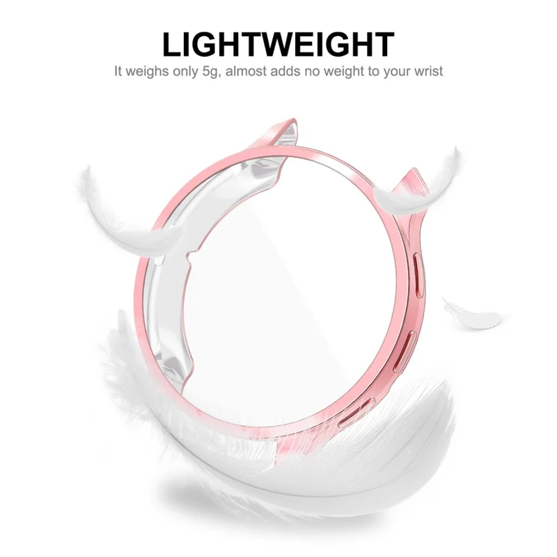 ENKAY HAT PRINCE For Garmin Venu 3 Electroplating Full Cover Watch Case TPU Frame with Screen Film - Pink