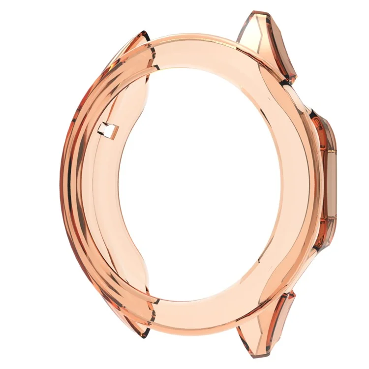 Para Huawei Watch GT 4 46mm Estrutura de Proteção TPU Vazado Anti-queda Caixa de Relógio - Laranja Transparente