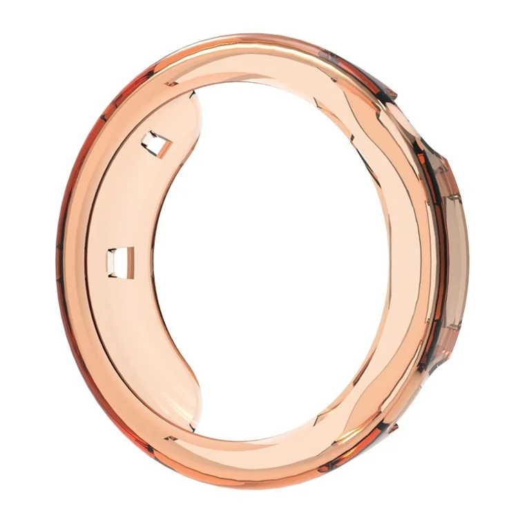 Pour Huawei Watch GT 4 41 mm Boîtier de Montre Ajouré Cadre de Protection en TPU - Orange Transparent