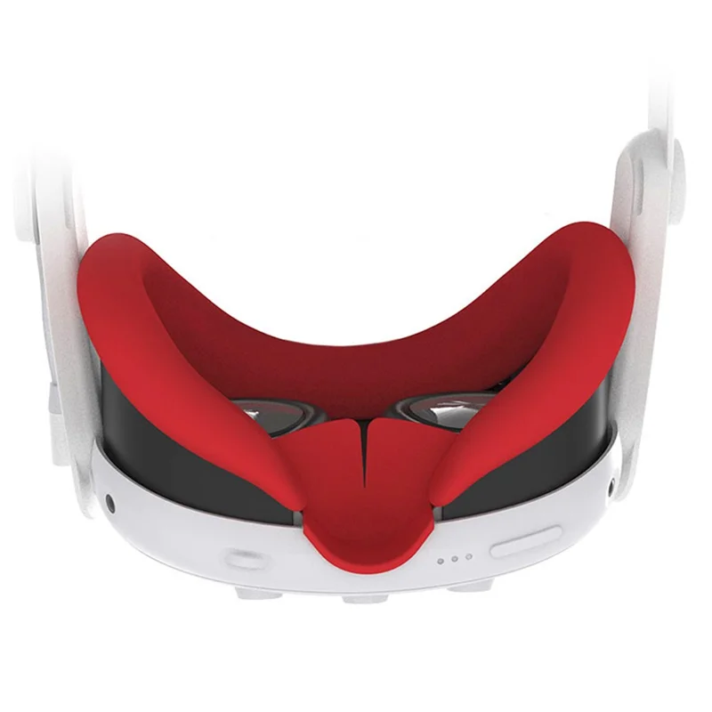 For Meta Quest3 VR Eye Mask Silicone Dust-proof Protective Cover with Nose Support - Blue