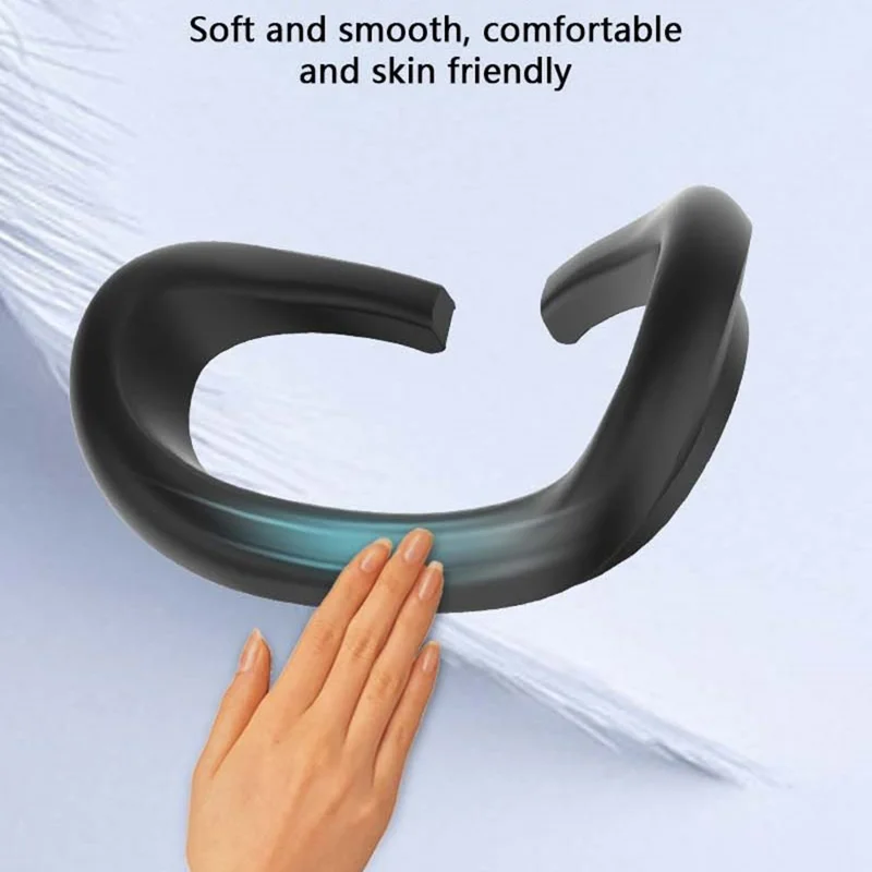 For Meta Quest 3 VR Headset Eye Mask Soft Silicone Anti-sweat Protective Cover - Grey