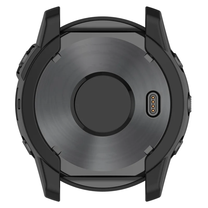For Garmin Tactix 7 AMOLED Edition Watch Case Hollow TPU Frame with Dial Plate - Black