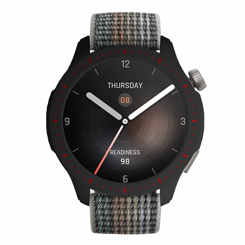 For Huami Amazfit Balance Hard PC Hollow Watch Case Protective Watch Cover - Black+Red