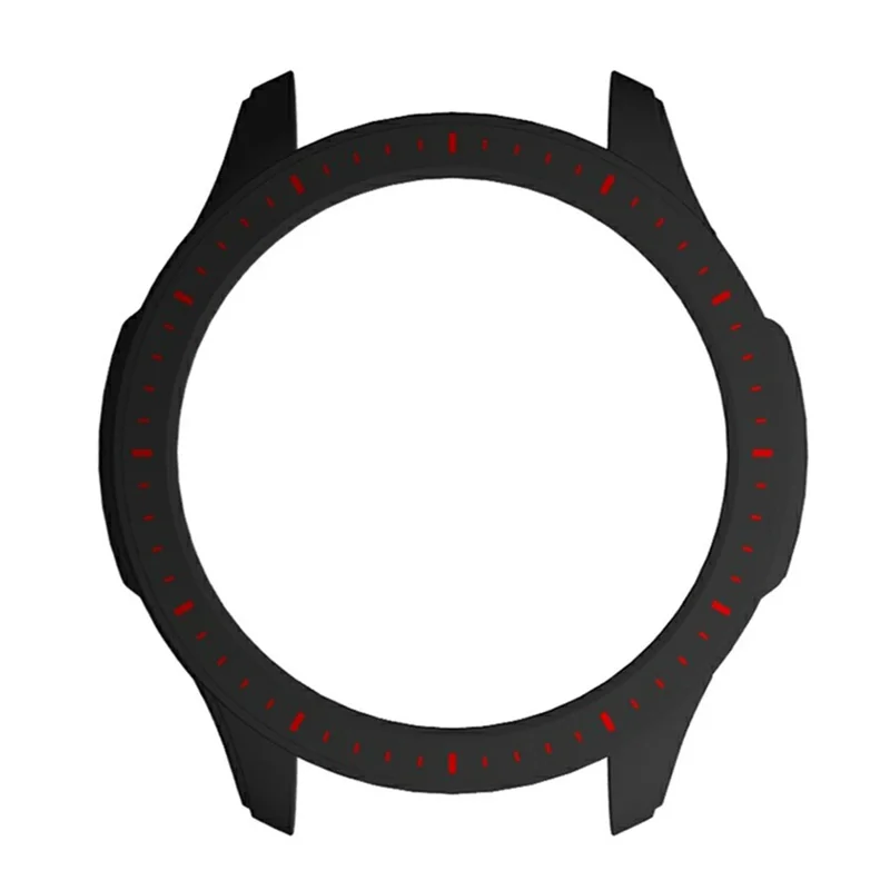 For Huami Amazfit Balance Hard PC Hollow Watch Case Protective Watch Cover - Black+Red