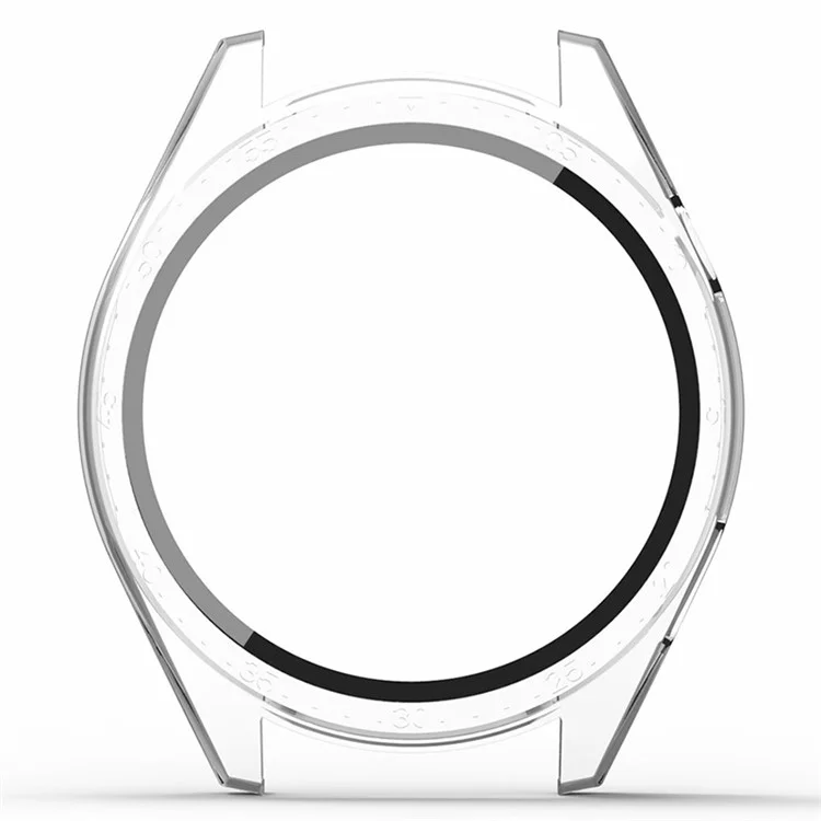 Carcasa para reloj Aigo GT8 Smart Watch PC Frame Protective Cover con película protectora de pantalla de vidrio templado - Transparente