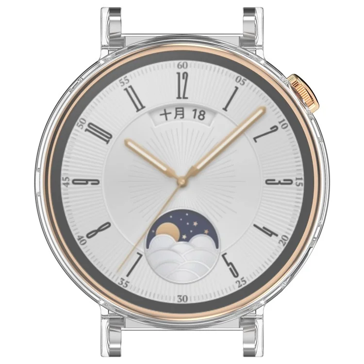 For Huawei Watch GT 4 41mm Watch Case Full Coverage TPU Protective Cover - Transparent