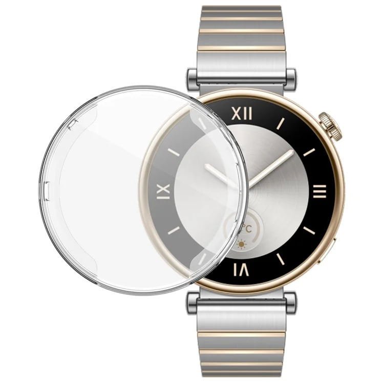 Per Huawei Watch GT 4 41mm TPU Watch Case Full Protection Anti-scratch Watch Protector - Bianco Trasparente
