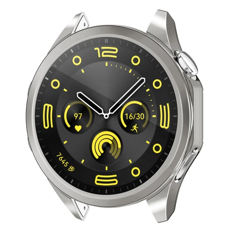 Pour Huawei Watch GT 4 46 mm Boîtier de Montre Étui de Protection en TPU Résistant aux Rayures Plaqué - Gris