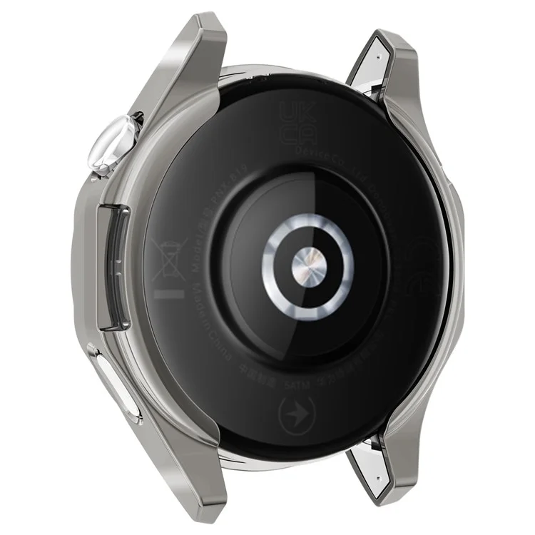 Pour Huawei Watch GT 4 46 mm Boîtier de Montre Étui de Protection en TPU Résistant aux Rayures Plaqué - Gris