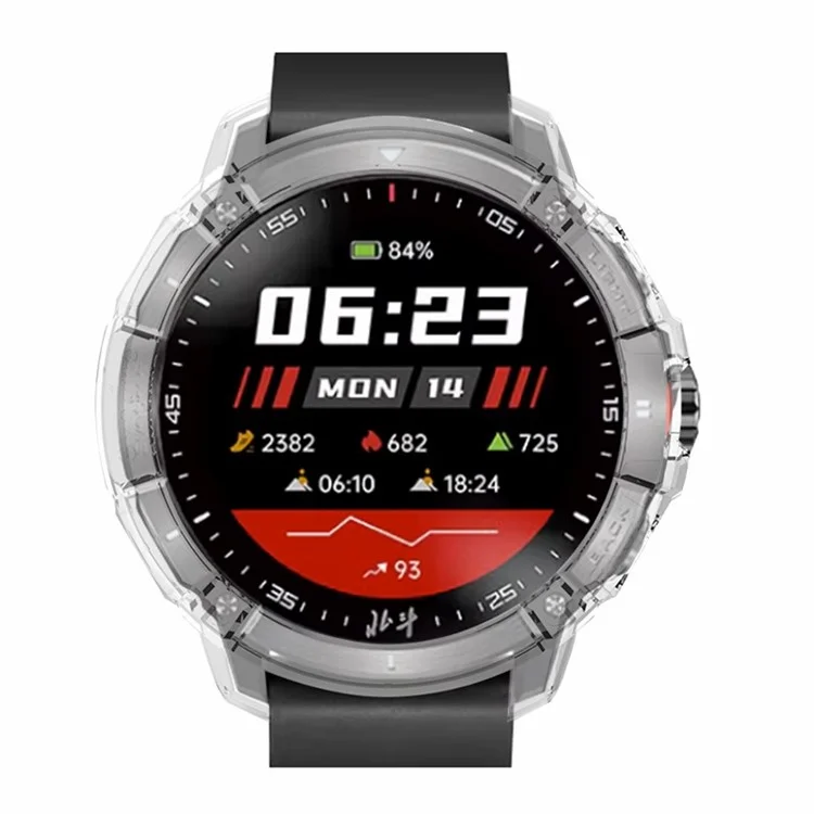 Para Syntime 2 / 2 Pro Hard PC Case Half Coverage Watch Frame Cover - Transparente