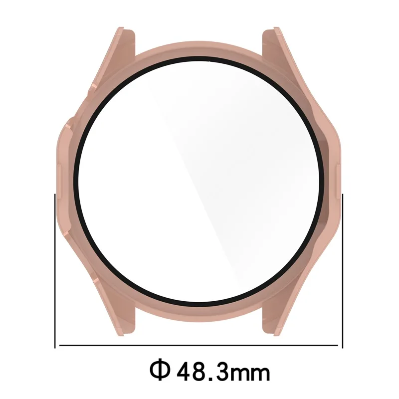 Para Xiaomi Watch 2 Pro Protective Frame Hard PC Hollowed-out Watch Cover - Black