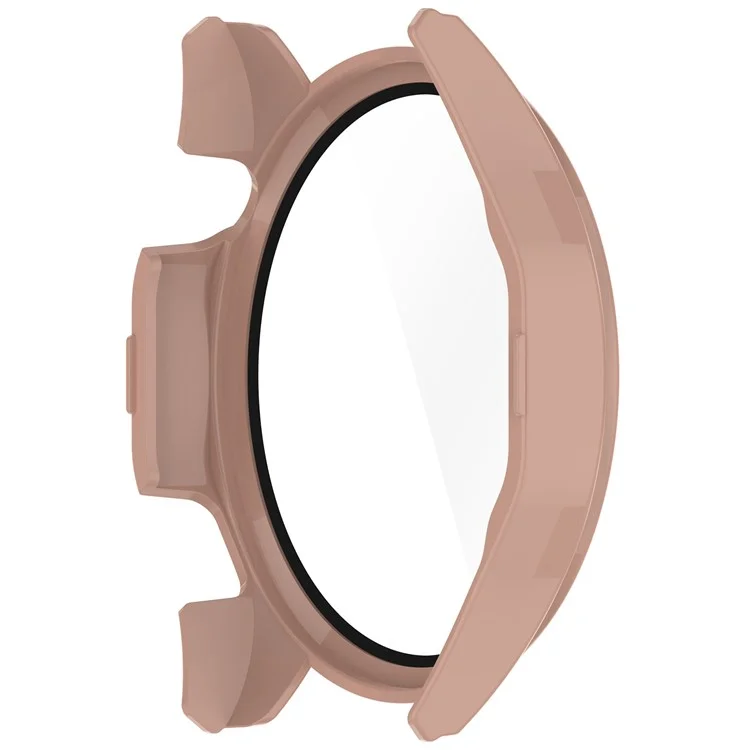 Montre For Honor Watch 4 Pro Étui de protection en PC avec film de protection d'écran en verre trempé - Rose