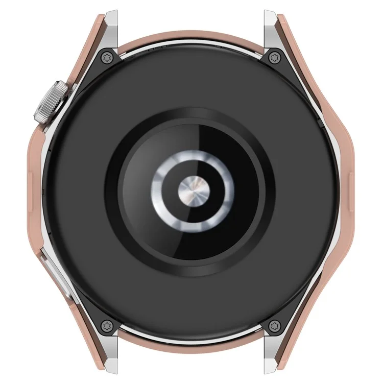 Montre For Honor Watch 4 Pro Étui de protection en PC avec film de protection d'écran en verre trempé - Rose