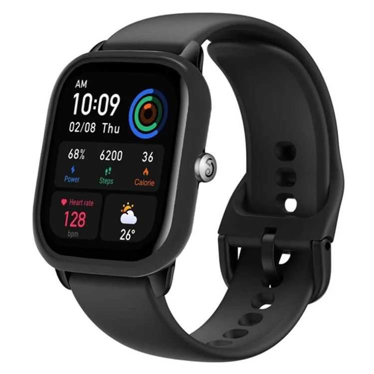 Para Huami Amazfit GTS 4 Mini Watch Protector de marco PC resistente a los arañazos - Negro