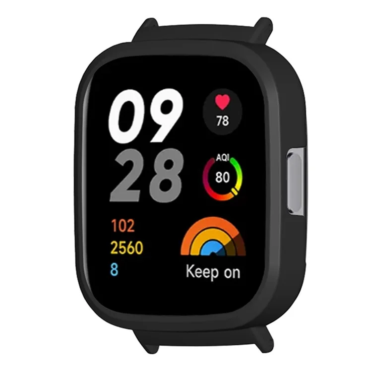 Para Xiaomi Redmi Watch 3 Carcasa Protectora de PC Duro Marco Bumper - Negro