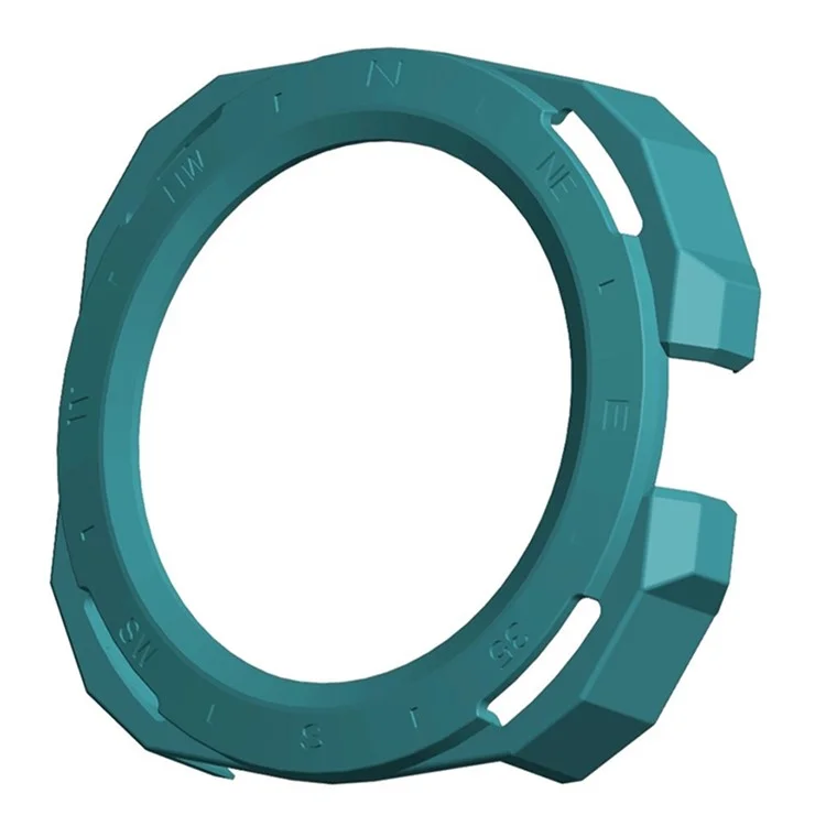 Para Huawei Watch GT Cyber Hard PC Watch Frame Hollow Protective Case Cover - Midnight Green