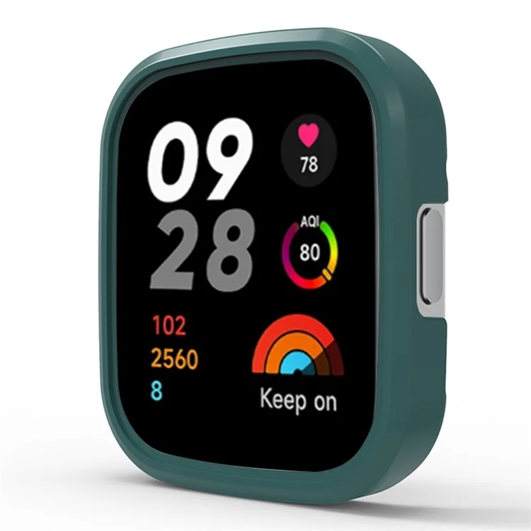Para Xiaomi Redmi Watch 3 Caja de Reloj Protectora de Media Cubierta - Verde Medianoche