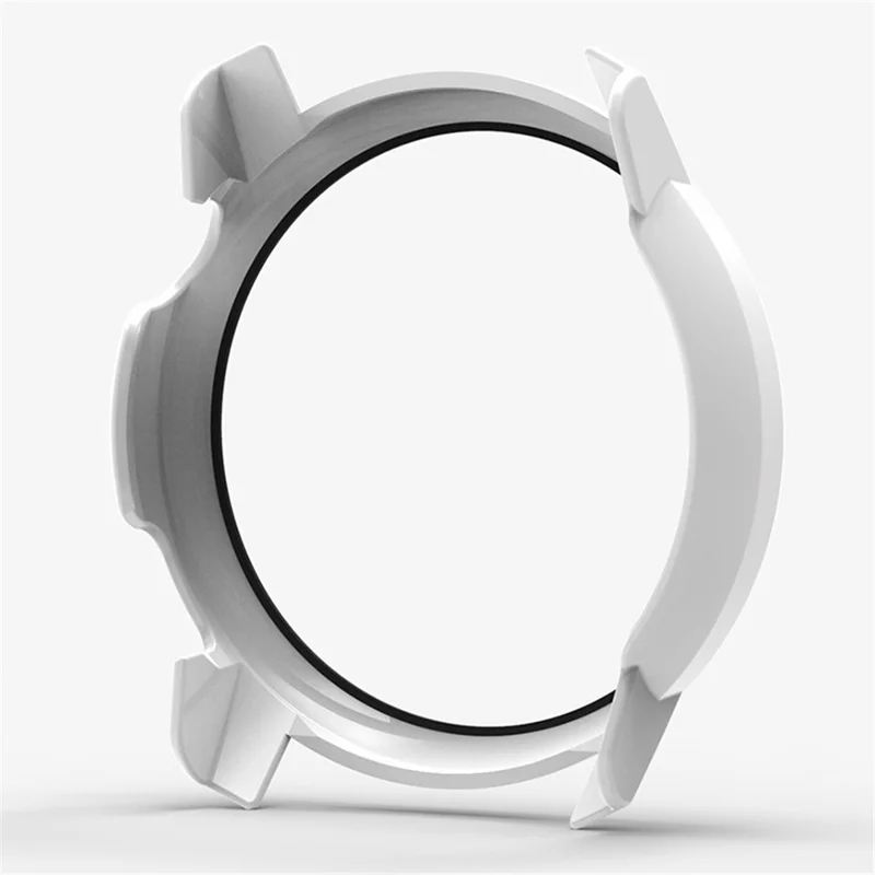 For Coros Pace 3 Watch Case All-Round PC Cover with Tempered Glass Screen Protector - White