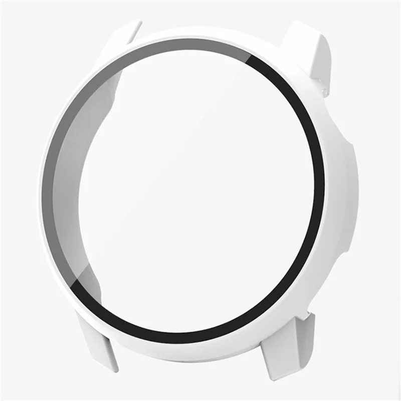 For Coros Pace 3 Watch Case All-Round PC Cover with Tempered Glass Screen Protector - White