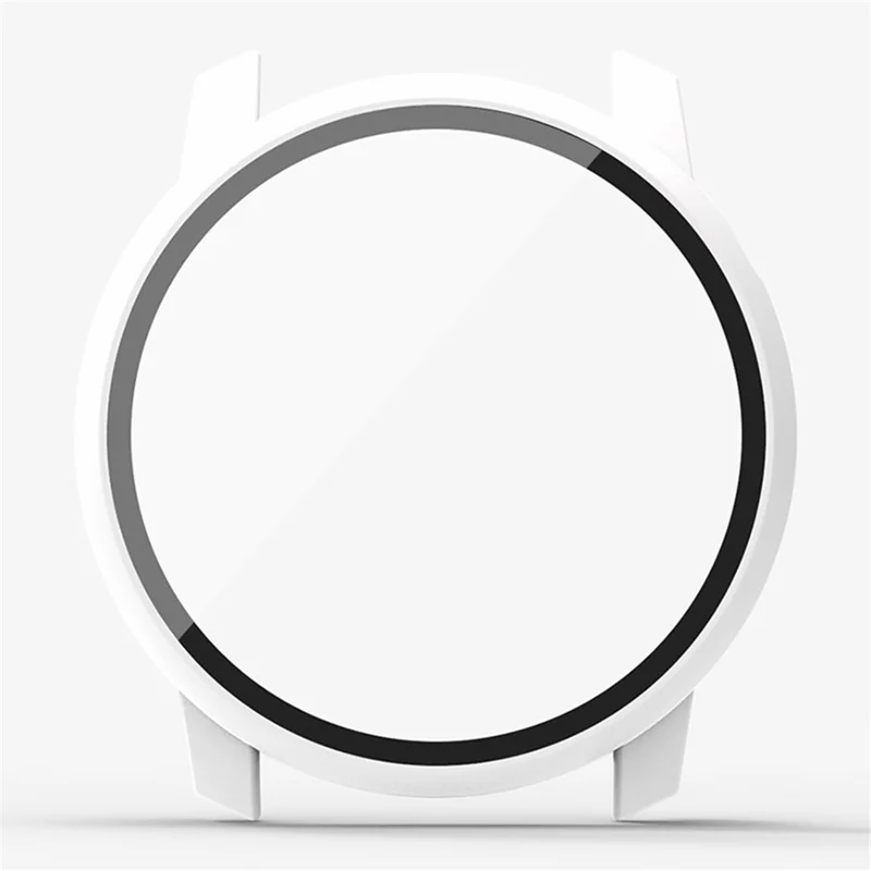 For Coros Pace 3 Watch Case All-Round PC Cover with Tempered Glass Screen Protector - White