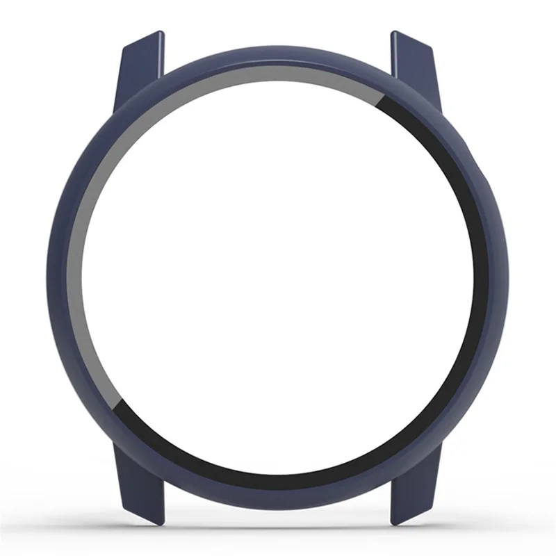 For Coros Pace 3 Watch Case All-Round PC Cover with Tempered Glass Screen Protector - Midnight Blue