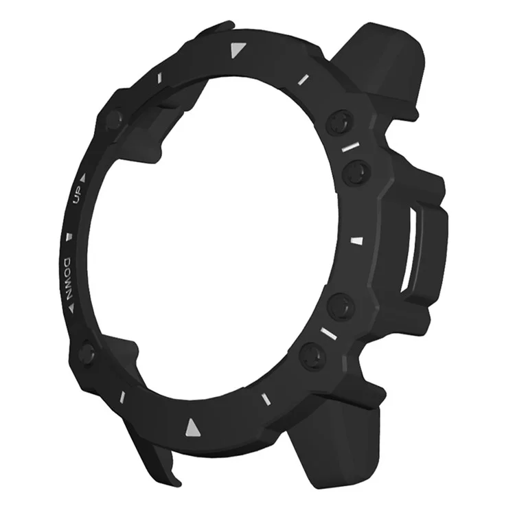 Pour Huami Amazfit Falcon Watch Case Anti-drop Hard PC Watch Frame Protective Shell - Noir+Blanc