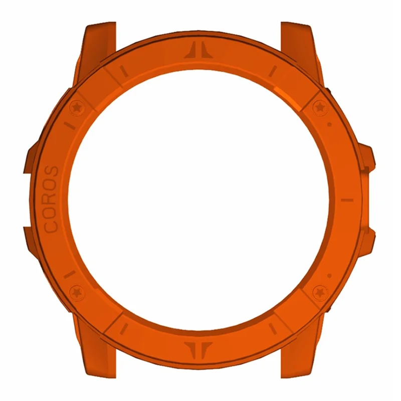 For Coros Vertix 2 Hard PC Case Hollow Edge Protector Bumper Frame Cover - Orange