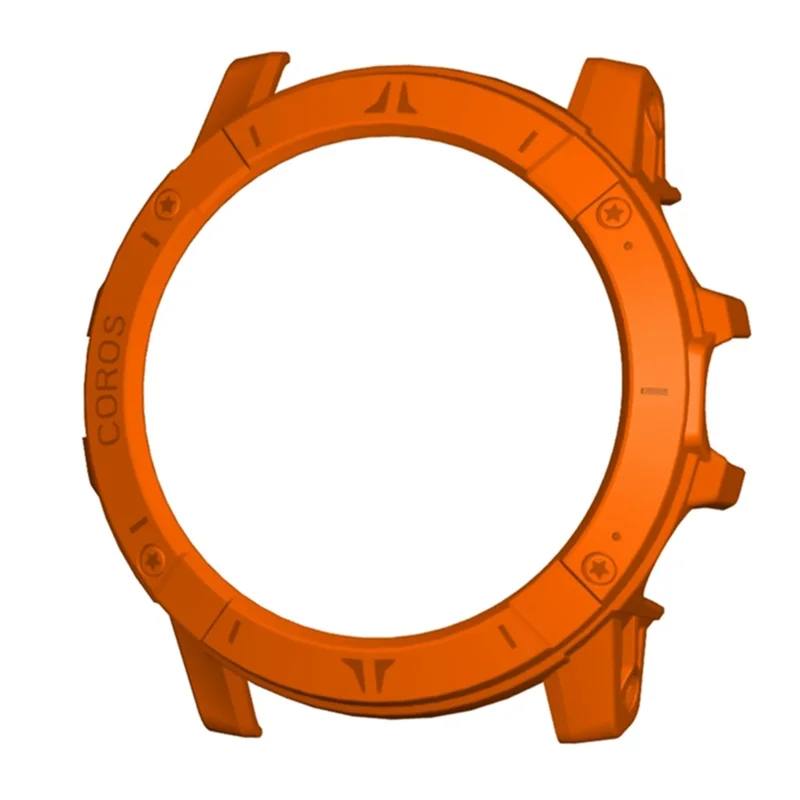 For Coros Vertix 2 Hard PC Case Hollow Edge Protector Bumper Frame Cover - Orange