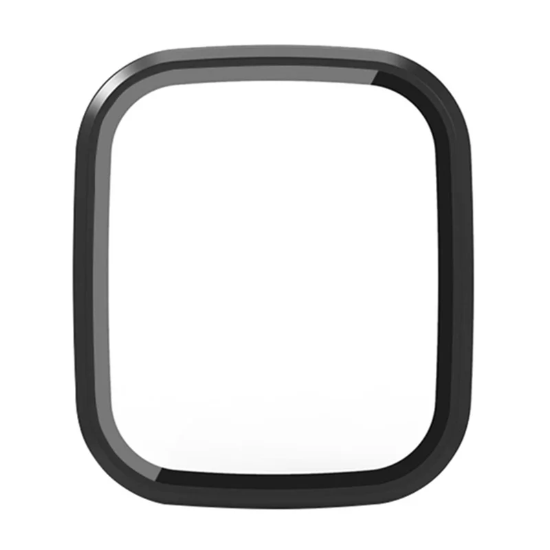 Para Xiaomi Redmi Watch 3 Funda de PC Dura con Protector de Pantalla de Vidrio Templado - Negro