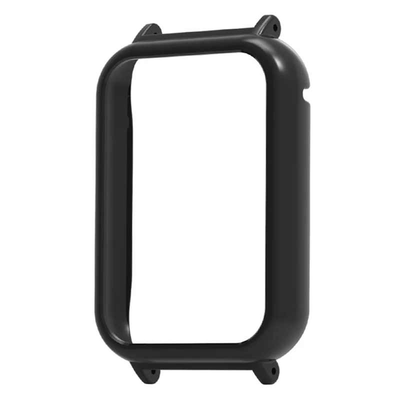For Xiaomi Smart Band 8 Pro Watch Case Hard PC Frame Cover with 20mm Adapter Connector - Black