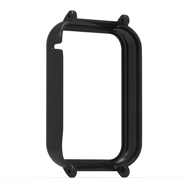 For Xiaomi Smart Band 8 Pro Watch Case Hard PC Frame Cover with 20mm Adapter Connector - Black