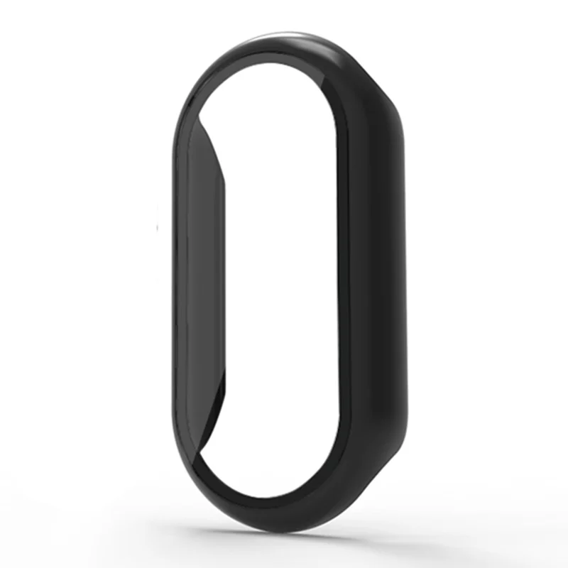 For Xiaomi Smart Band 8 / Band 8 NFC Protective Case Full Cover PC Watch Cover with Screen Protector - Black