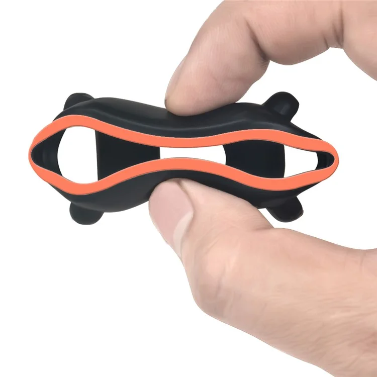 Für Huami Amazfit Bip / Bip Lite Protective Edge Case Dual Color Silicone Watch Cover - Schwarz+Orange
