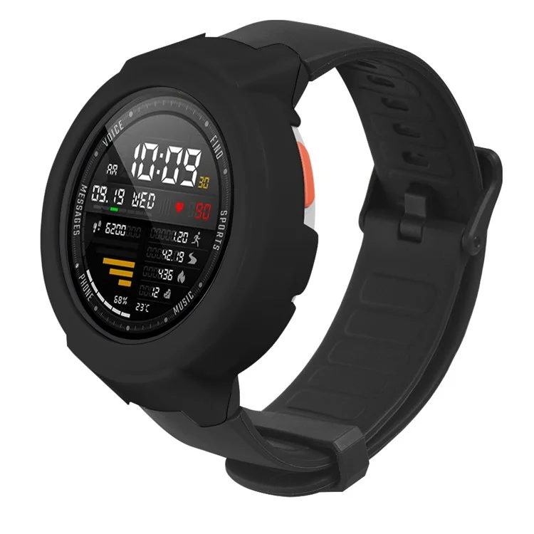Per Huami Amazfit Verge / Verge Lite Hard PC Frame Protective Bumper Shell Case - Nero