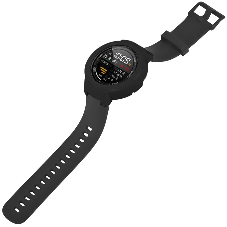 Per Huami Amazfit Verge / Verge Lite Hard PC Frame Protective Bumper Shell Case - Nero