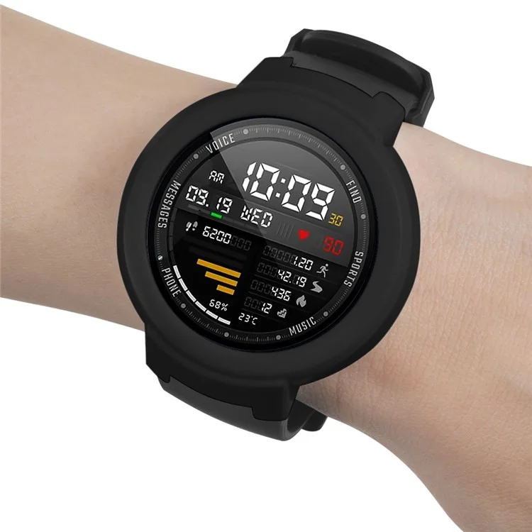 Per Huami Amazfit Verge / Verge Lite Hard PC Frame Protective Bumper Shell Case - Nero