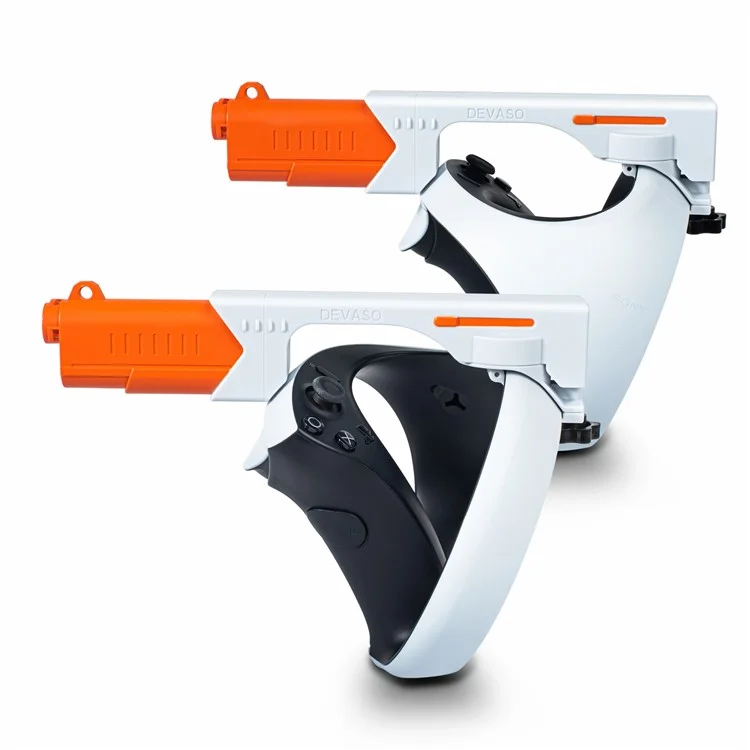 DEVASO kompatibel mit Sony PS VR2 Pistolengrifftasche Gun Stock VR Headset Zubehör