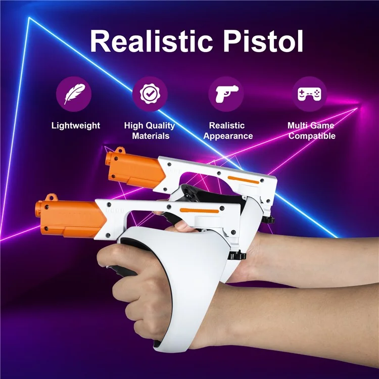 DEVASO kompatibel mit Sony PS VR2 Pistolengrifftasche Gun Stock VR Headset Zubehör