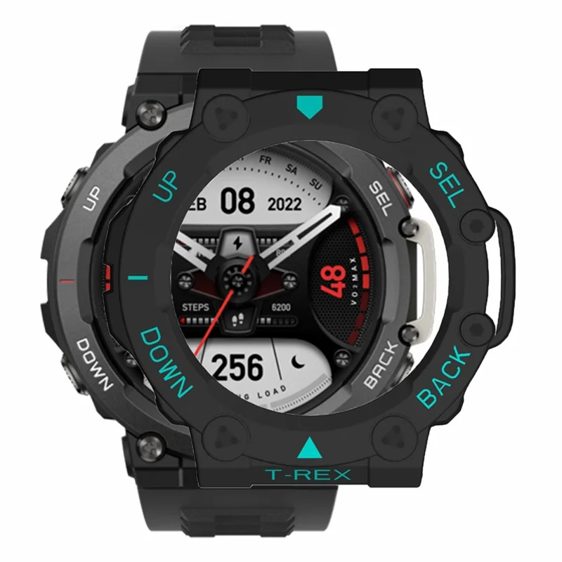 For Huami Amazfit T-Rex 2 Watch Case Cover Quick Release Hard PC Watch Protective Case - Black / Blue