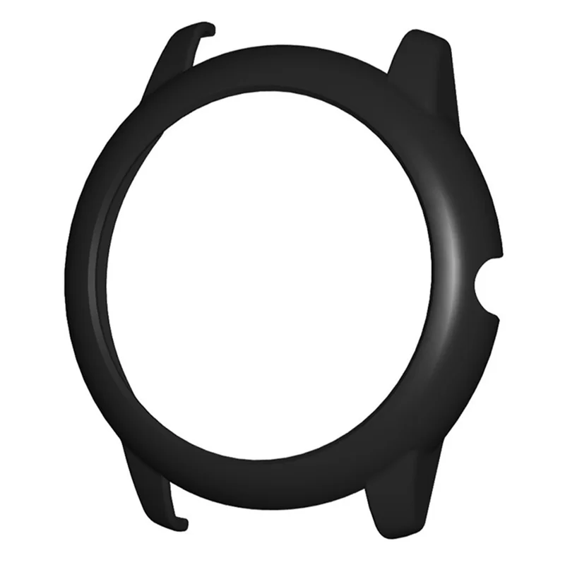 For Haylou Solar LS05 Hard PC Frame Cover Electroplating Watch Case Protector - Black