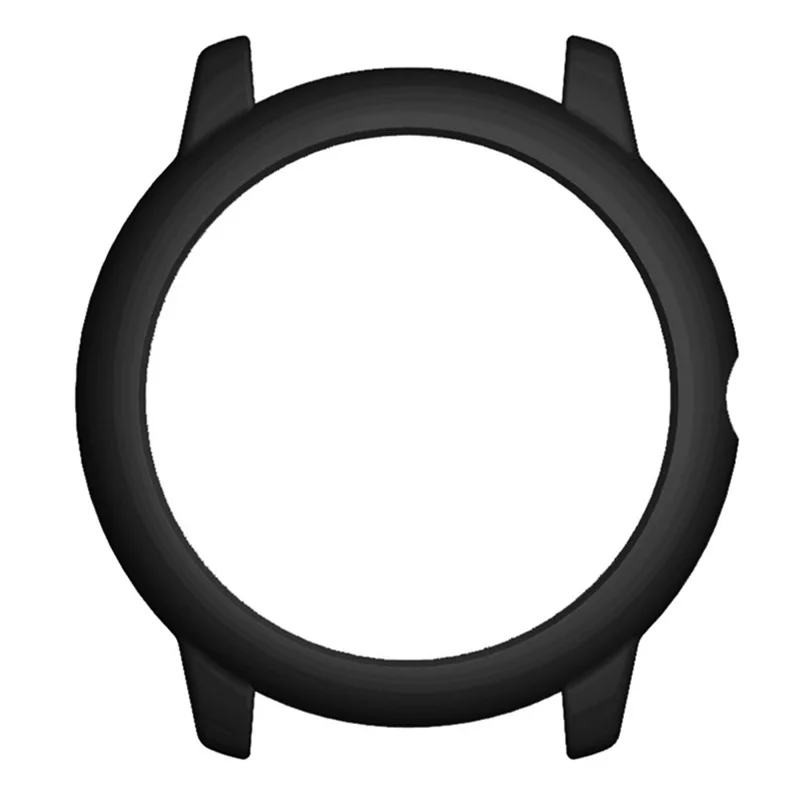 For Haylou Solar LS05 Hard PC Frame Cover Electroplating Watch Case Protector - Black