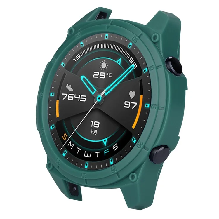 Per Huawei Watch GT 2 46mm Custodia Protettiva Guscio Morbido TPU Copertura Custodia - Verde Mezzanotte